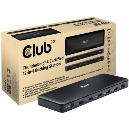 Club3D Nb Acc Docking Station 12In1 Thunderbolt Csv-1582