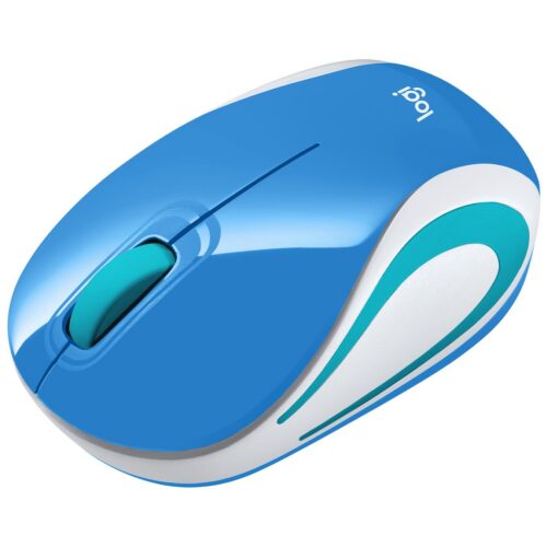 Logitech Mouse Usb Optical Wrl M187 Blue 910-002733