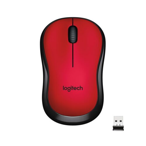 Logitech Mouse Usb Optical Wrl M220 Silent Red 910-004880