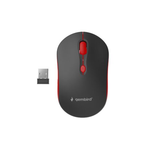 Gembird Mouse Usb Optical Wrl Black Red Musw-4B-03-R
