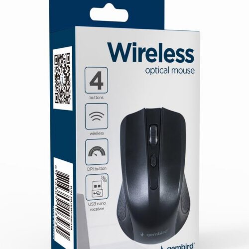 Gembird Mouse Usb Optical Wrl Black Musw-4B-04