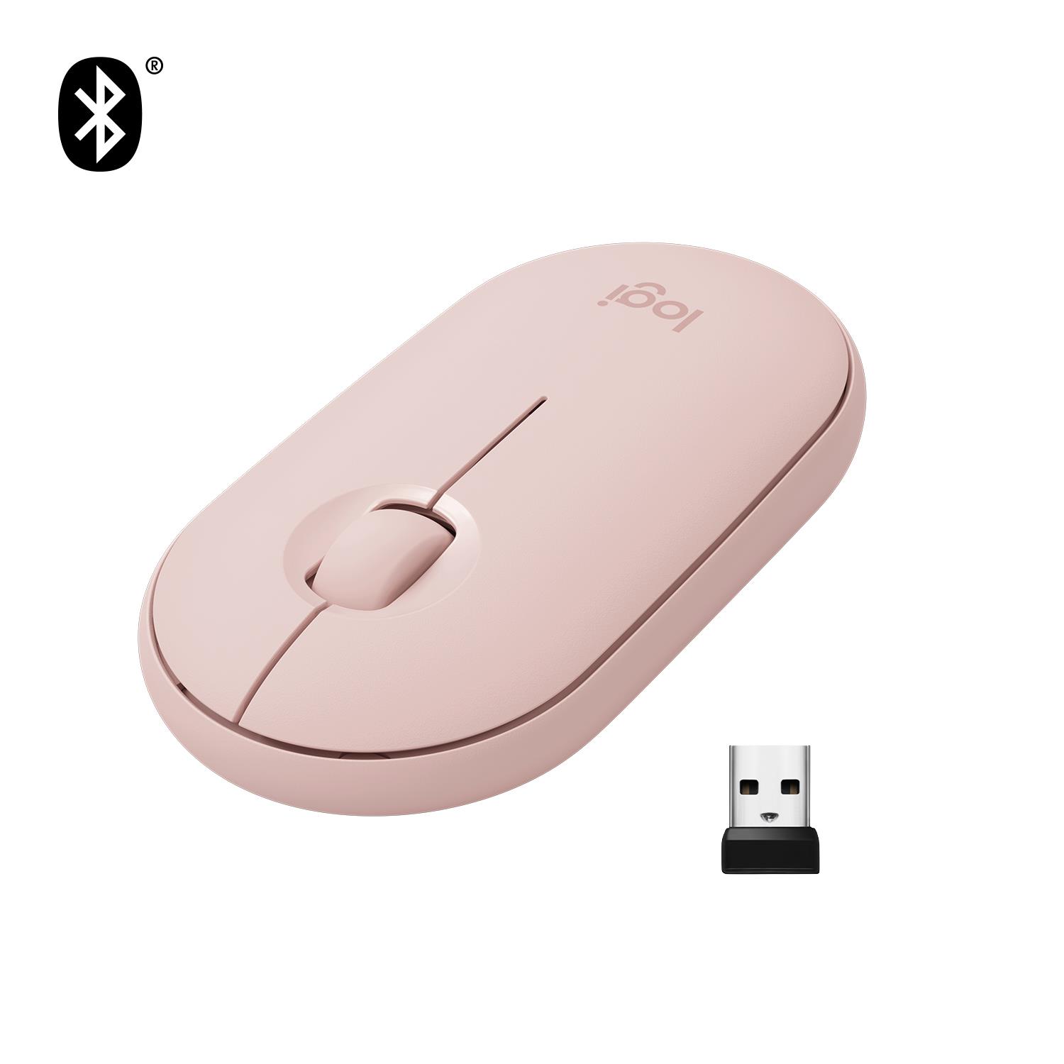 Logitech Mouse Usb Optical Wrl M350 Rose 910-005717