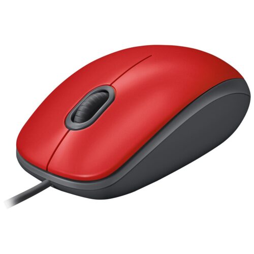 Logitech Mouse Usb Optical M110 Silent Red 910-005489