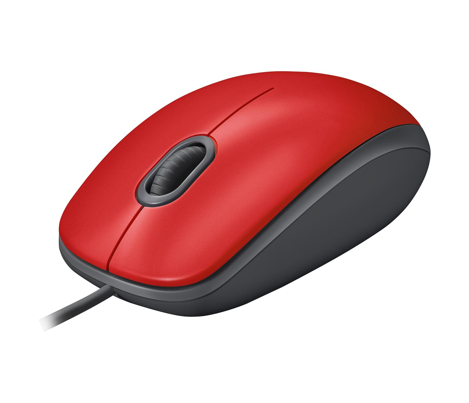 Logitech Mouse Usb Optical M110 Silent Red 910-005489