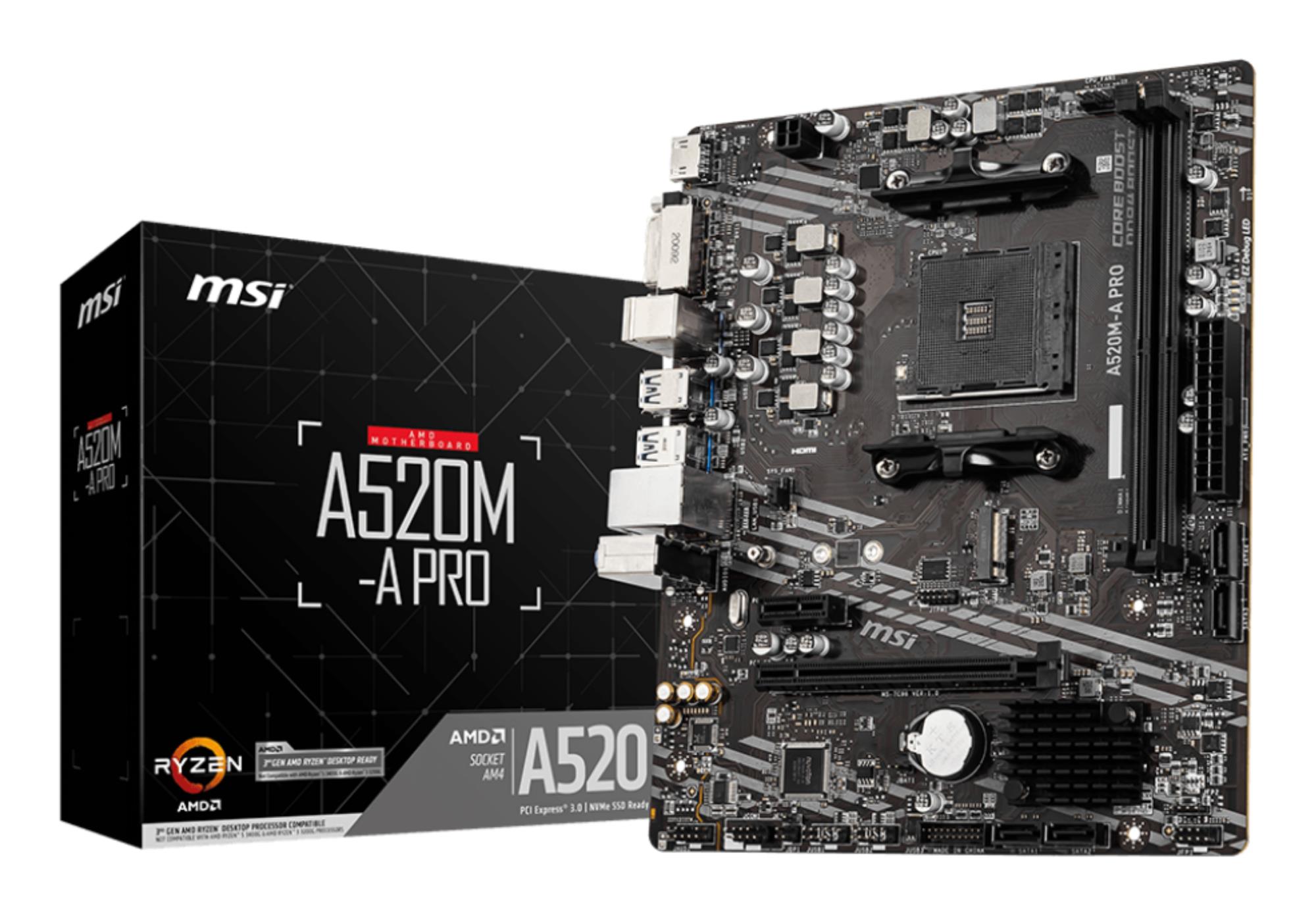 MSI Mainboard Amd A520