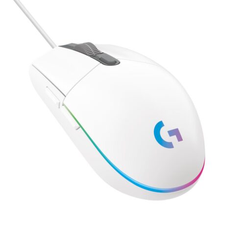 Logitech Mouse Usb Optical G203 White 910-005797