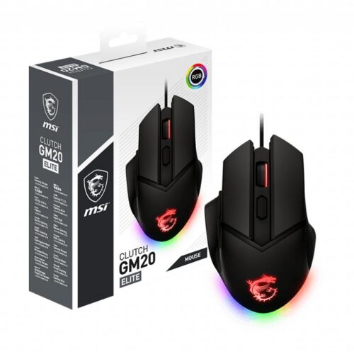 MSI Mouse Usb Optical Gaming Clutch Gm20 Elite