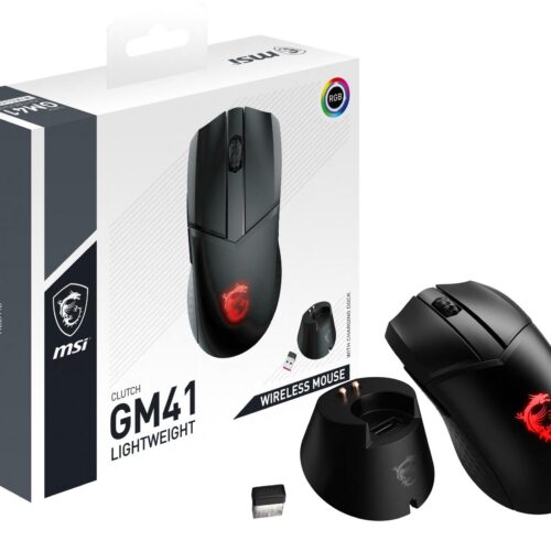 MSI Mouse Usb Optical Gaming Clutch Gm41 Light Wireless