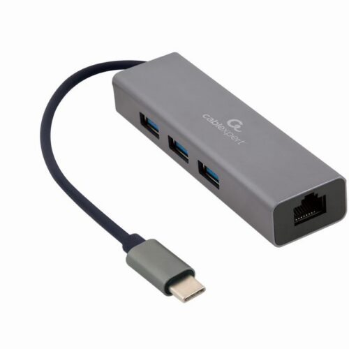 Gembird O Adapter Usb-C To Lan Rj45 Usb Hub A-Cmu3-Lan-01