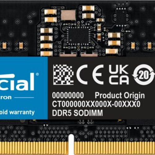 Crucial Nb Memory 8Gb Ddr5-4800/So Ct8G48C40S5