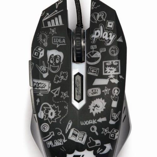 Gembird Mouse Usb Optical Black Mus-6B-Grafix-01