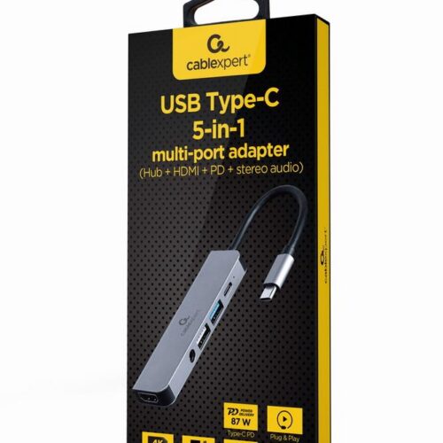 Gembird O Adapter Usb-C To Hdmi Usb3 5In1 A-Cm-Combo5-02