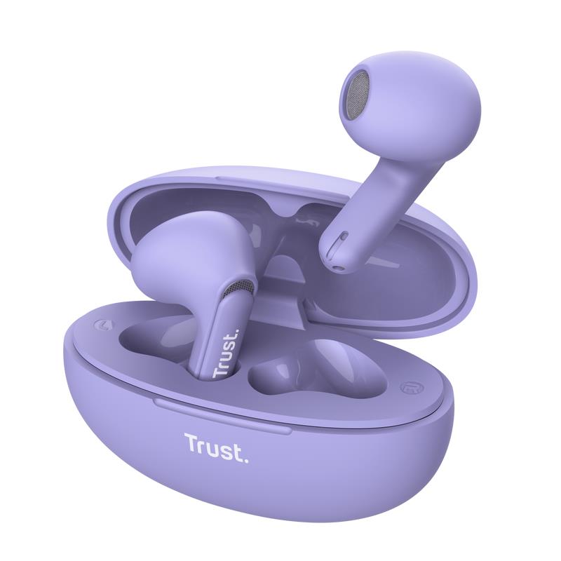 Trust Headset Earphones Yavi Bt Enc Purple 25299
