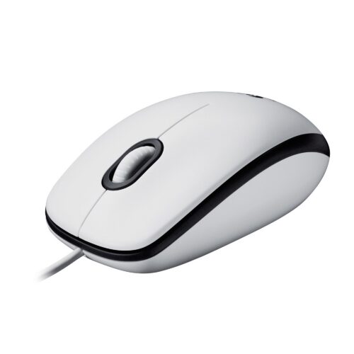 Logitech Mouse Usb Optical M100 White 910-006764