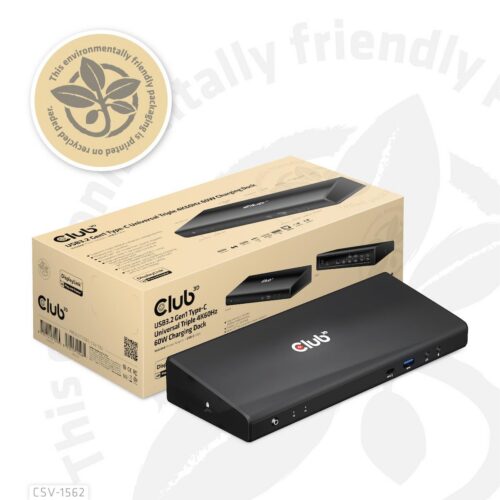 Club3D Nb Acc Docking Station Usb-C 60W Csv-1562