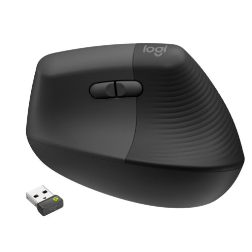 Logitech Mouse Usb Optical Wrl Vertical Black Righ 910-006494