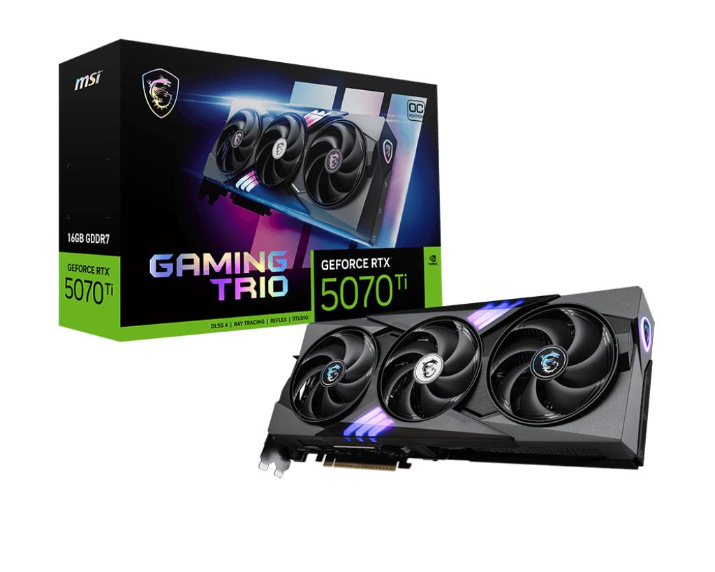 MSI Graphics Card Nvidia Geforce Rtx 5070 Ti 16GB
