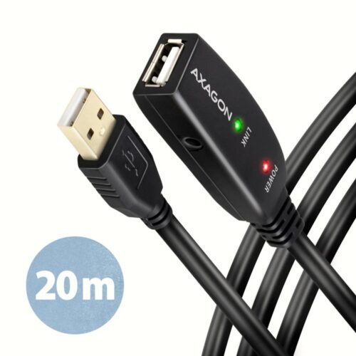 Axagon Cable Usb2.0 A-M A-F Active 20M Adr-220