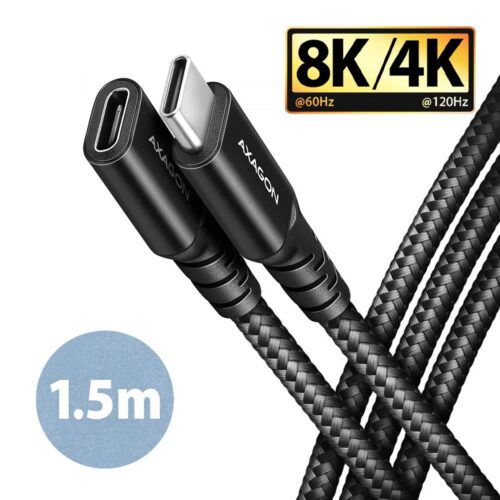 Axagon Cable Usb-C Extension 1.5M Black Bucm32-Cf15Ab