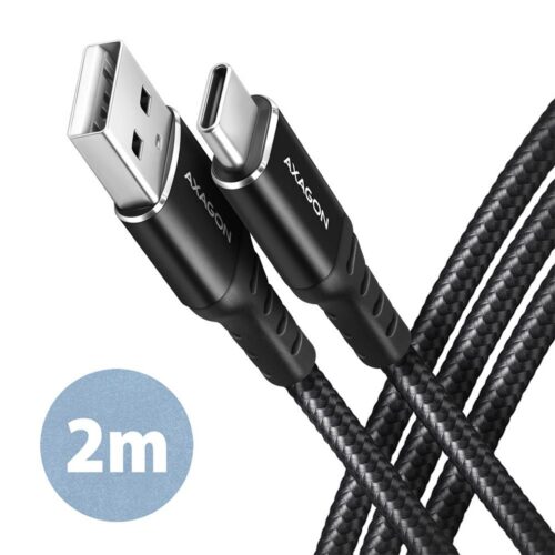Axagon Cable Usb-C To Usb2.0 2M Black Bucm-Am20Ab