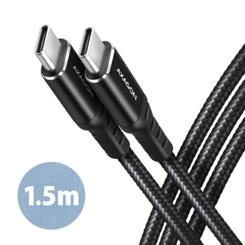 Axagon Cable Usb-C To Usb-C 1.5M 60W Hq Black Bucm-Cm15Ab