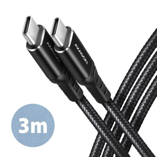 Axagon Cable Usb-C To Usb-C 3M 60W Hq Black Bucm-Cm30Ab