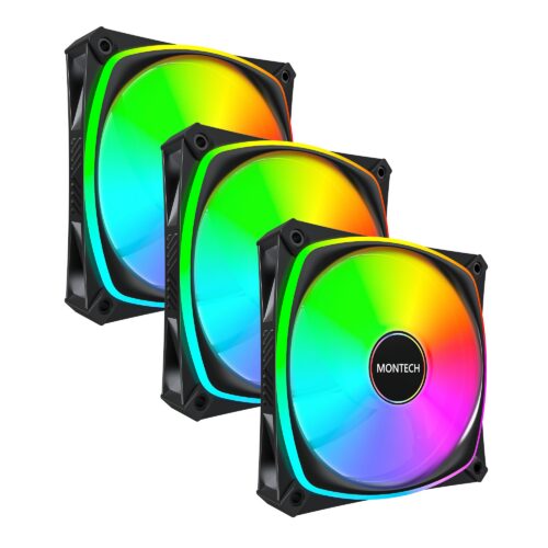 Montech Case Fan 120Mm Rx120 Pro Black 3 In 1