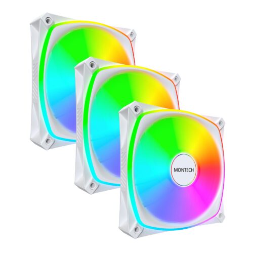 Montech Case Fan 120Mm Rx120 Pro White 3 In 1