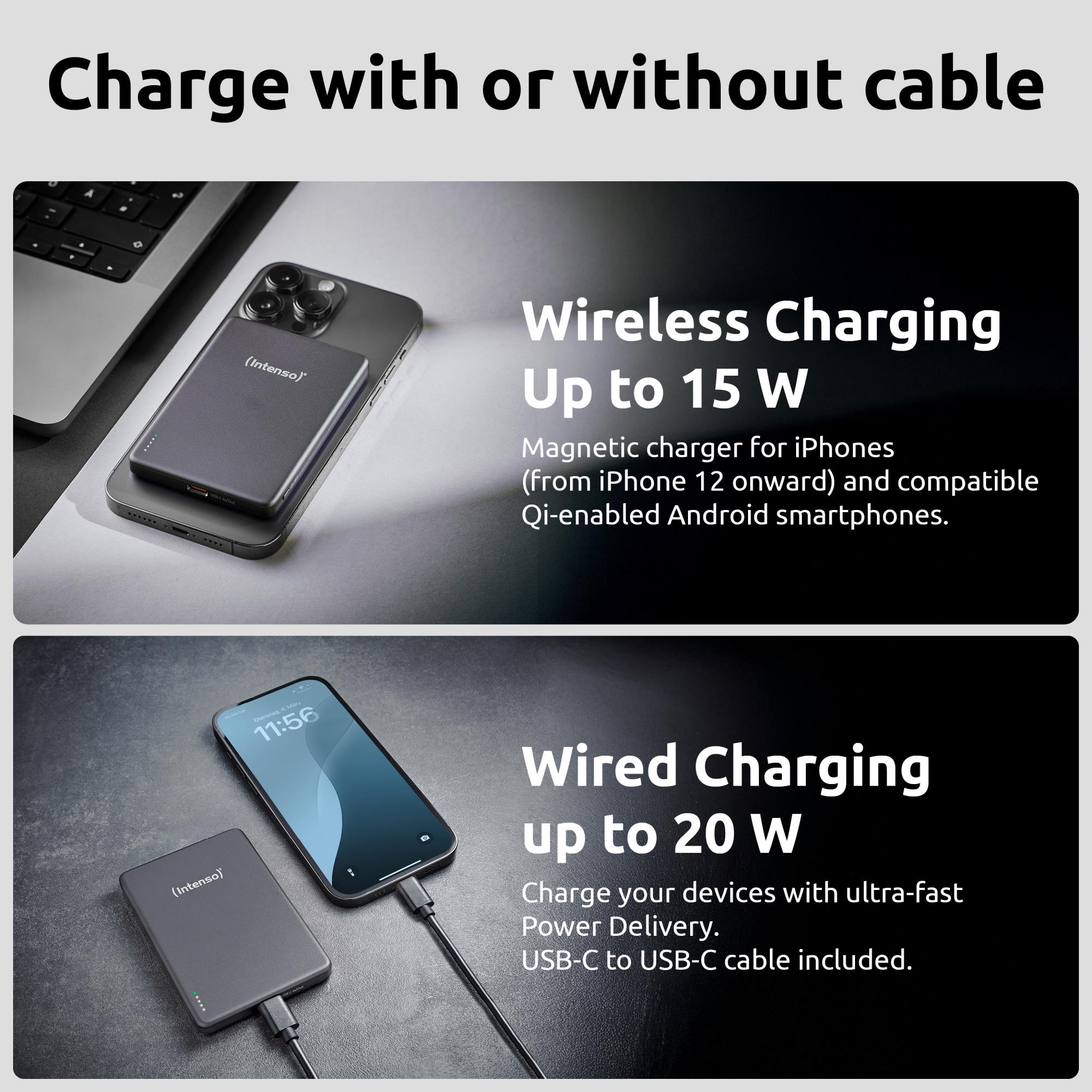 Intenso Power Bank Usb 5000Mah Mag Grey 7344024