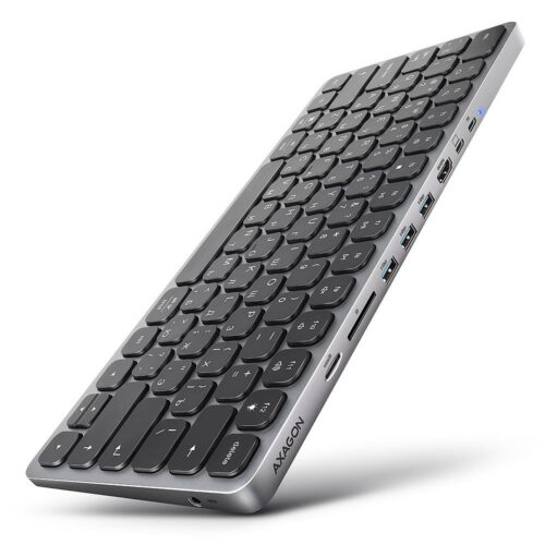 Axagon Keyboard + I O Hub 9In1 0.6M Hmc-Kb-Crl