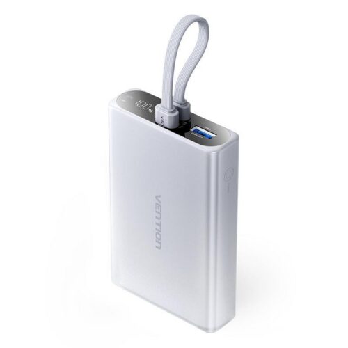 Vention Power Bank Usb 10000Mah 22.5W Gray Fhzm0