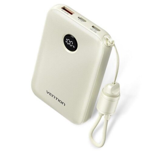 Vention Power Bank Usb 10000Mah 22.5W Beige Fkan0-C