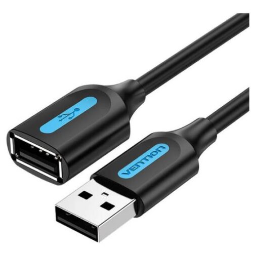 Vention Cable Usb2.0 Male To Female 3M Black Cbibi