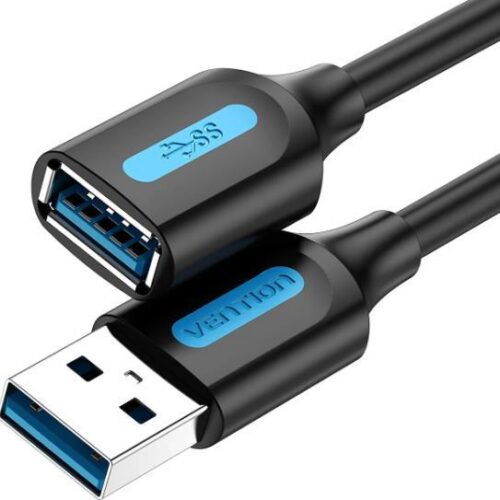 Vention Cable Usb3.0 Male To Female 2M Black Cbhbh