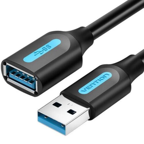 Vention Cable Usb3.0 Male To Female 0.5M Black Cbhbd