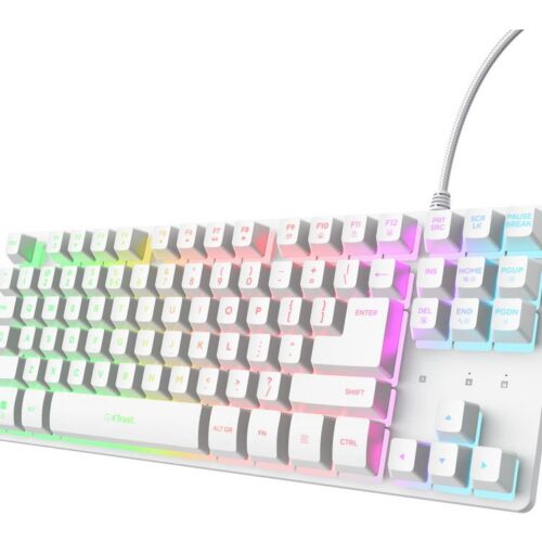 Trust Keyboard Usb Gxt 833W Thado Tkl Eng White 25894