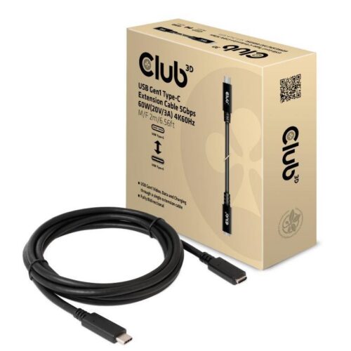Club3D Cable Usb-C To Usb-C 2M F Cac-1529