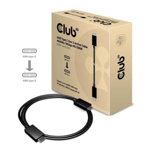 Club3D Cable Usb-C To Usb-C 1M M Cac-1522