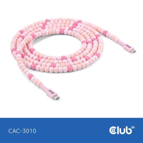 Club3D Cable Usb-C To Usb-C Pink Cac-3010