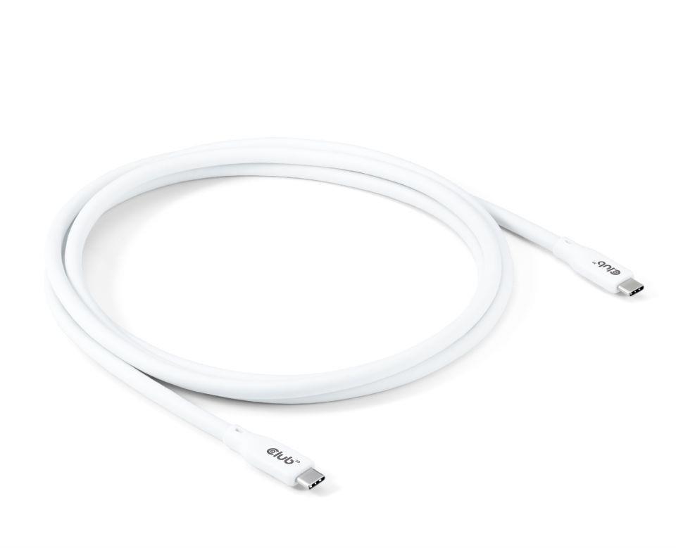 Club3D Cable Usb-C To Usb-C 2M M White Cac-3001