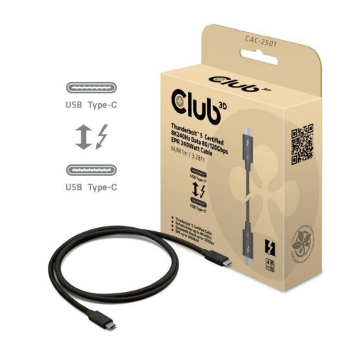 Club3D Cable Usb-C Thunderbolt 1M M Cac-2501