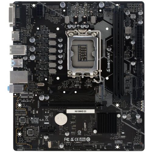 Biostar Mainboard H610Mhd D5 1700 LGA1700