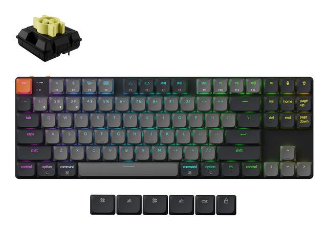 Keychron Keyboard Wrl K1 Rgb Black K1X-B4