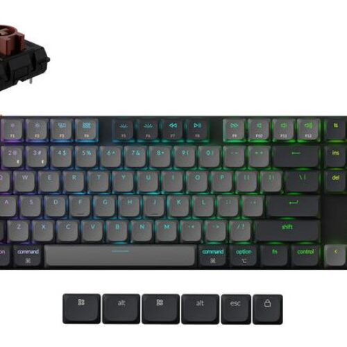 Keychron Keyboard Wrl K1 Rgb Black K1X-B3
