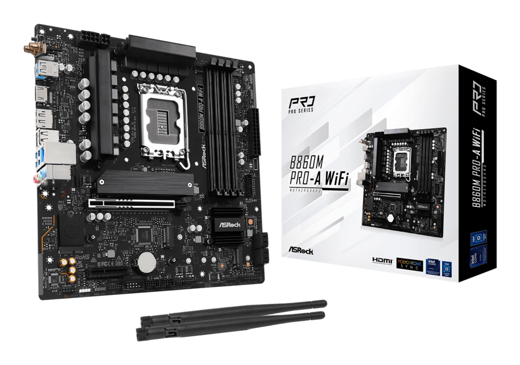 Asrock Mainboard Intel B860 Express LGA1851