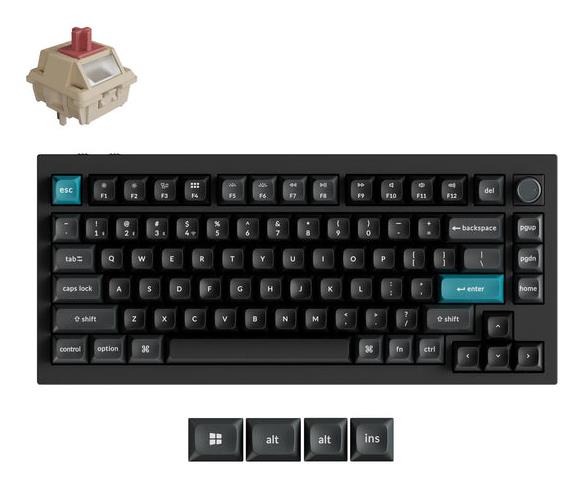 Keychron Keyboard Wrl Q1 Ultra Black Q1U-M1