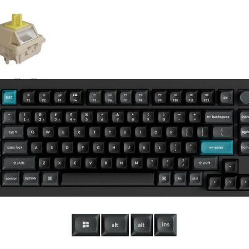 Keychron Keyboard Wrl Q1 Ultra Black Q1U-M4