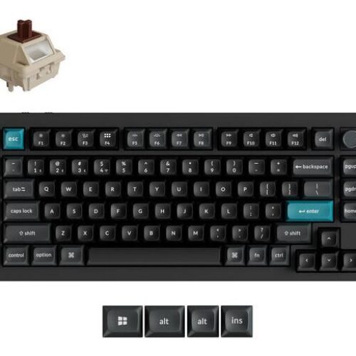 Keychron Keyboard Wrl Q1 Ultra Black Q1U-M3