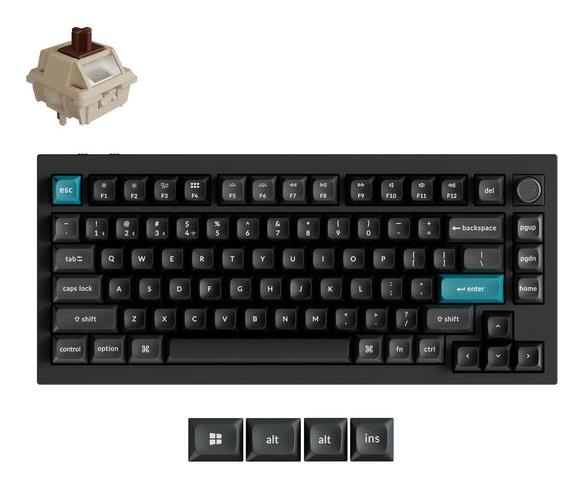 Keychron Keyboard Wrl Q1 Ultra Black Q1U-M3