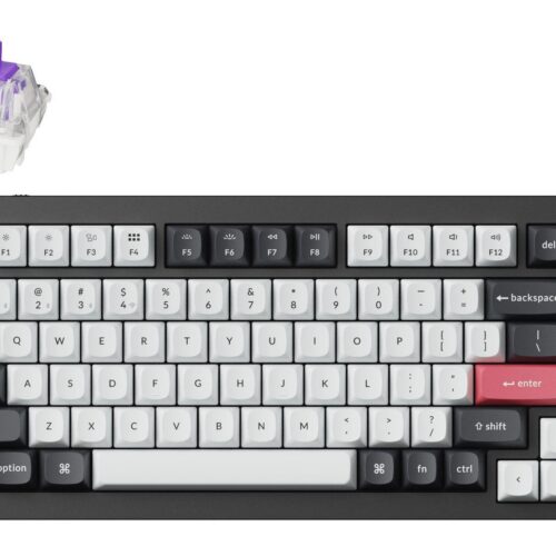 Keychron Keyboard Wrl Q1 He Rgb Carbon Black Q1H-M1